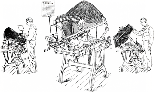 Linotype advertisement by The Mergenthaler Printing Co.